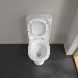 Чаша унитаза-компакта Villeroy & Boch O.novo 36х60,5 см открытый смывной край Compact альпийский белый 5689R001