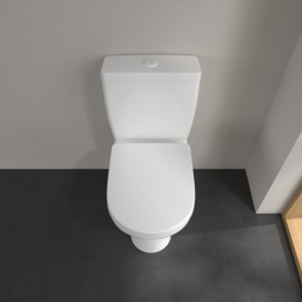 Чаша унитаза-компакта Villeroy & Boch O.novo 36х60,5 см открытый смывной край Compact CeramicPlus альпийский белый 5689R0R1