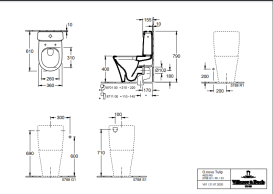 Чаша унітазу-компакту Villeroy & Boch O.novo 36х60 см санітарна кераміка CeramicPlus альпійський білий4625R0R1