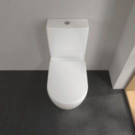 Чаша унитаза-компакта Villeroy & Boch Subway 2.0 37х70 см санитарная керамика альпийский белый 5617R001