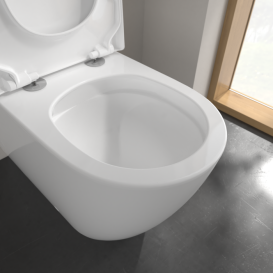 Чаша унитаза-компакта Villeroy & Boch Subway 3.0 37х71 см санитарная керамика TwistFlush CeramicPlus альпийский белый 4672T0R1