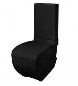 Чаша унитаза-моноблок ArtCeram Hi-Line 38х67,5 см чёрный глянцевый HIV003 03;00