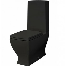 Чаша унитаза-моноблок ArtCeram Jazz 36х69 см керамика черный матовый JZV003 17;00