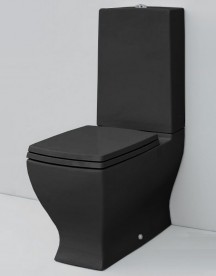 Чаша унитаза-моноблок ArtCeram JAZZ 36х69 см чёрный глянцевый JZV003 03;00