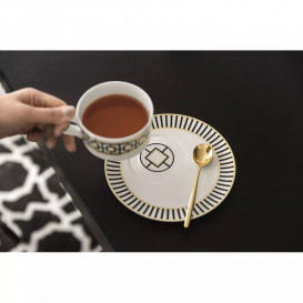 Чашка Villeroy & Boch MetroChic 0.23 л белый/золото/черный 10-4652-1270