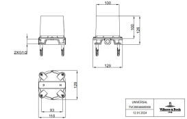 Cкрытая монтажная часть для напольного смесителя Villeroy & Boch Universal Taps & Fittings TVC00046500000