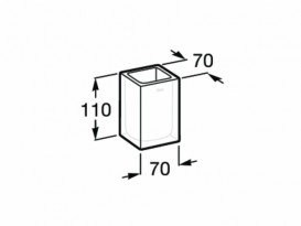 Cтакан для зубных щеток Roca Ice настольный стекло белый A816860009