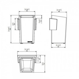 Cтакан для зубных щеток Sonia S2 настенный искусственный камень 158812