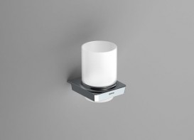 Cтакан для зубных щеток Sonia S6 настенный белый/хром 160990