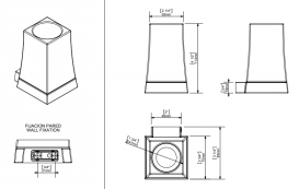 Cтакан для зубных щеток Sonia S7 настенный белый/хром 131761