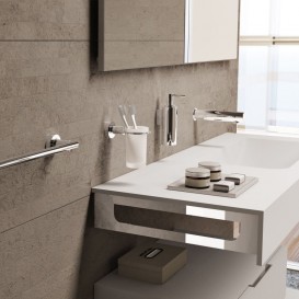 Cтакан для зубних щіток Sonia Tecno Project настінний білий / хром 116935