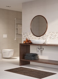 Декор InterCerama Luna 60х23 см бежевый 021 218407