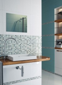 Декор InterCerama Unico 60х23 см білий 061 221604