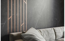 Фриз керамограніт Paradyz Barro Nero матовий грес лівий 7,2х59,8 см  L---072X598-1-BARR.NELE