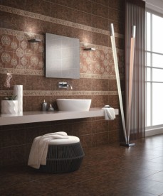 Декор настенная InterCerama Nobilis 50х23 см темно-коричневый 032 456008