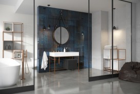 Декор стеклянный Paradyz Uniwersalne Inserto Szklane Blue A 29,5х59,5 см IG--295X595-1-INSE.BLA