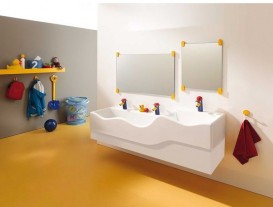 Декоративна бічна панель для раковини Geberit Bambini Varicor альпін білий 431030016