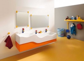 Декоративная боковая панель для раковины Geberit Bambini Varicor оранжевый 431030301