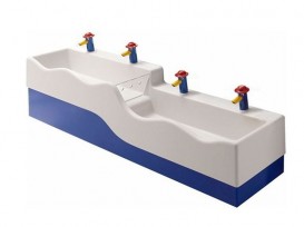 Декоративна фронтальна панель для раковини Geberit Bambini Varicor синій 430060226