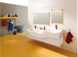 Декоративна фронтальна панель для раковини Geberit Bambini  Varicor альпін білий 430310016