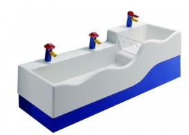 Декоративная фронтальная панель для раковины Geberit Bambini левая Varicor синий 430310226