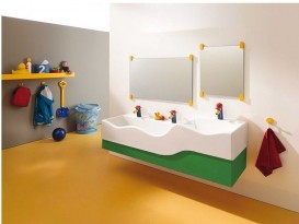 Декоративна фронтальна панель для раковини Geberit Bambini ліва Varicor зелений 430310229