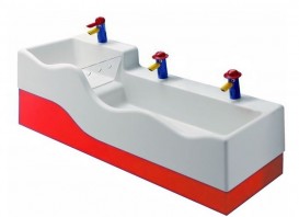 Декоративная фронтальная панель для раковины Geberit Bambini правая Varicor красный 430360227