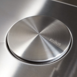 Декоративная крышка слива Kraus нержавеющая сталь STC-2