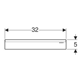 Декоративная накладка Geberit CleanLine для внутристенного трапа черный матовый 154.335.14.1