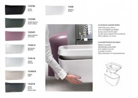 Декоративная накладка на унитаз/биде Hatria Abito Alchemy санфарфор белый A0YXX8