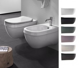 Декоративна накладка на унітаз/біде Hatria Abito Alchemy санфарфор білий A0YXX8