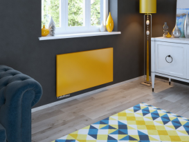 Декоративна накладна панель Terma Case Slim Glass 90х58,5 см скло колір по RAL WRBCSG058090