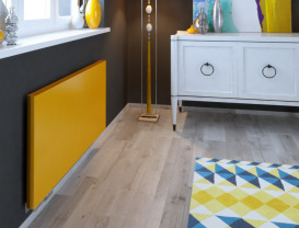 Декоративна накладна панель Terma Case Slim Glass 130х58,5 см скло колір по RAL WRBCSG058130