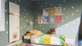 Декоративна накладна панель Terma Case Slim Glass Picture 42х181 см скло графіка WRBCSP181042