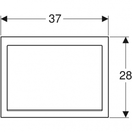 Декоративная рамка Geberit для раковины Geberit One нержавеющая сталь матовая 115.425.FW.1