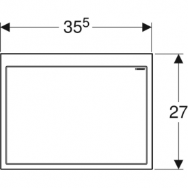 Декоративний комплект Geberit для раковини Geberit One пластик білий альпійський 115.420.11.1