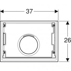 Декоративный комплект Geberit для раковины Geberit One пластик черный 115.424.00.1