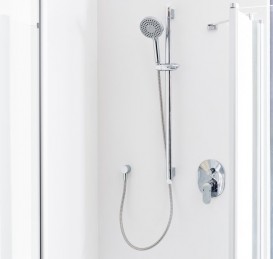 Тримач для душу з висновком води Ravak 706.00 латунь хром X07P206