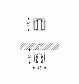 Тримач для душу Tres нерухомий хром 9134848