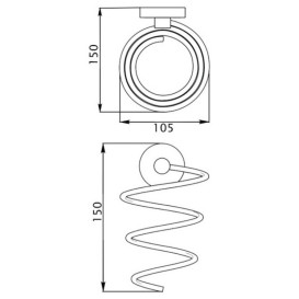 Держатель для фена настенный Kroner KRM Elbe-ACC2928 металл хром CV022901