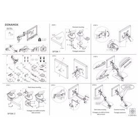 Держатель для одного монитора ASA Plastici Dinamik 2.0 алюминий 050.070.00001