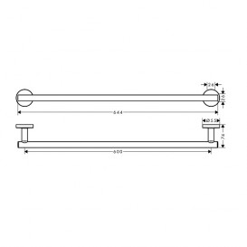 Тримач для рушника Hansgrohe Logis 60 см хром 41716000