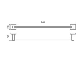 Держатель для полотенец Аквародос Орландо 8912C 60 см золото АР000113354