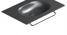 Тримач для рушників для раковини Catalano Horizon 75х50 см чорний матовий 5P75HZNS