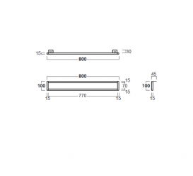 Держатель для полотенец для раковины Simas Agile 80 см металл черный матовый AGF81