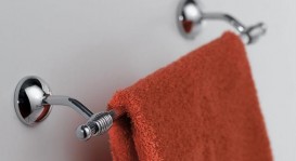 Тримач для рушників FLAB Polo il Classico 31 см настінний латунь хром 517 CHR