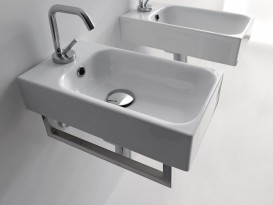 Тримач для рушників фронтальний Kerasan Cento 375 мм хром 911501