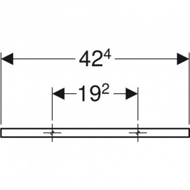 Держатель для полотенец Geberit алюминий хром глянцевый 502.328.00.1