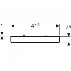 Держатель для полотенец Geberit алюминий белый матовый 502.328.01.3