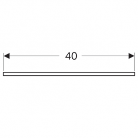 Держатель для полотенец Geberit Group для мебели в ванной комнате закругленный угол металл хром 510140000